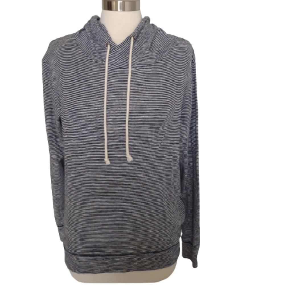 J.Crew Hoodie 100% Cotton Top Striped Medium